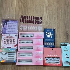 Cluster Natural Lashes - 9 boxes+Japanese natural eyelashes